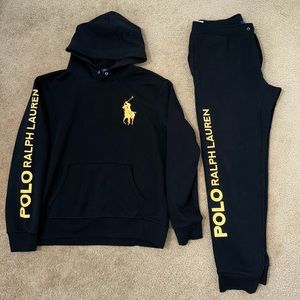 Polo sweatsuit BLACK and GOLD 3M